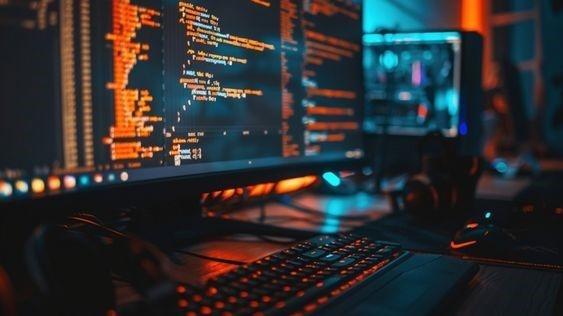 Mobile app development process showing collaborative team environment
